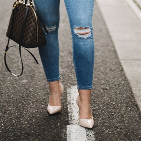 Shoes 85 Nude Pointed Toe Pumps With Gold Heel Poshmark