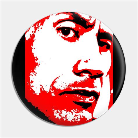 Dwayne Johnson Pop Art Dwayne Johnson Pin TeePublic