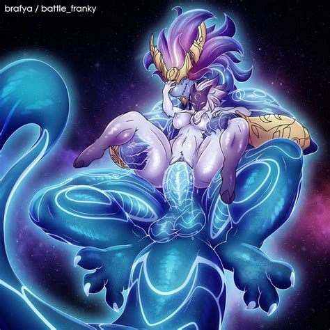 Rule 34 Anthro Anthro On Anthro Anthrofied Aurelion Sol Battle Franky Blue Body Blue Eyes