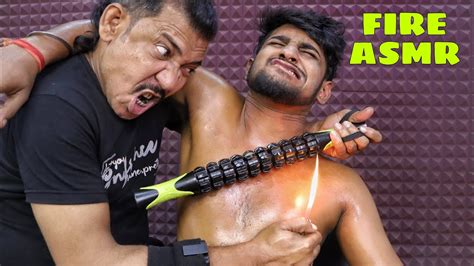 Full Body Fire Massage By Asim Barber Unwanted Hair Removal Neck