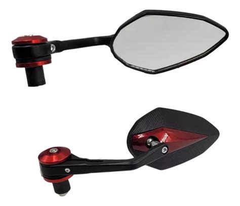 Jgo De Espejos Deportivos Para Pu O Rojo Tipo Cafe Racer Env O Gratis