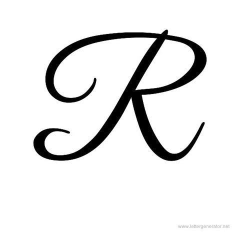 13 Fancy Font Letters Script R Images Printable Cursive Letter R