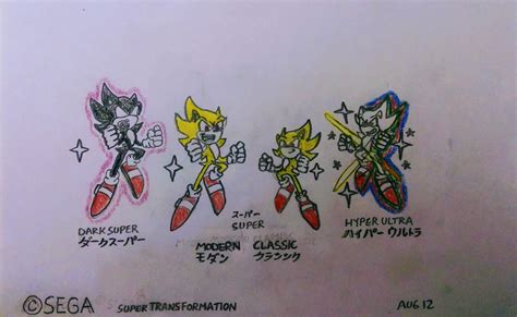 Super Transformation - Modern and Classic Sonic by SpiritX360 on DeviantArt