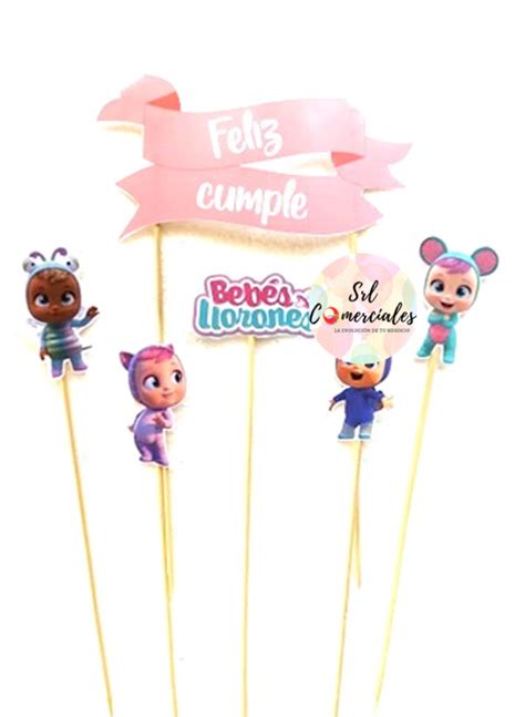 TOPPERS PARA TORTA BEBES LLORONES Srl Comerciales