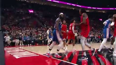 Nba Les Trail Blazers Crasent Les Sixers Vid O Dailymotion