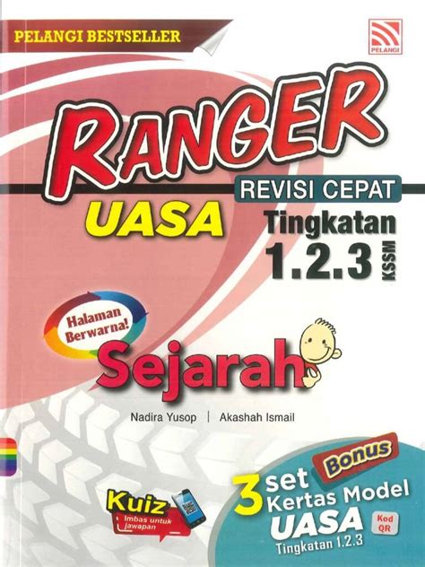 BUKU KERJA LATIHAN RANGER UASA TINGKATAN 1 3 2024 SEJARAH No 1