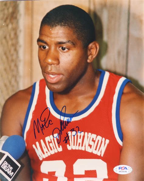 Magic Johnson Signed X Photo Psa Pristine Auction