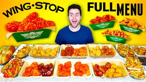 Trying Wingstop S Full Menu Every Buffalo Wing Flavor Youtube