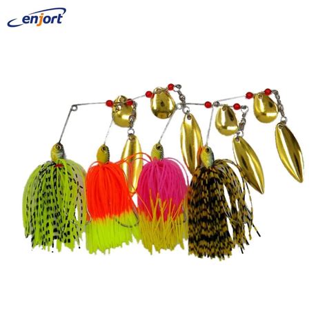 4 Pçs lote Ganchos de Pesca iscas De Pesca 14 8G Spinner bait Swimbait