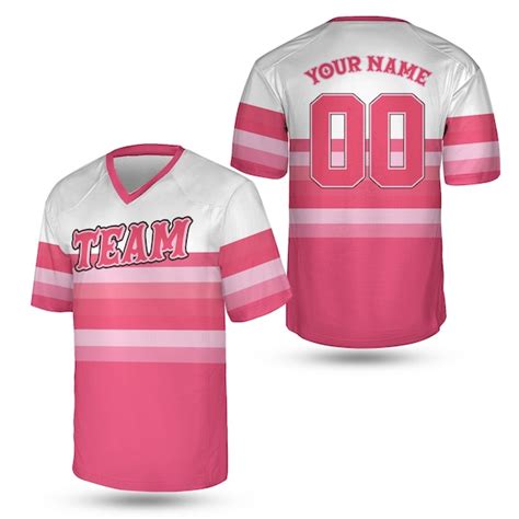 Breast Cancer Awareness Football Jersey Etsy