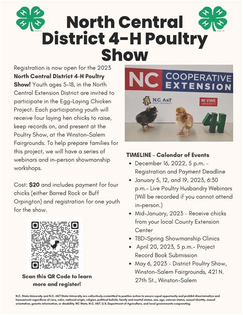 2023 North Central District Egg Laying Chicken Project N C