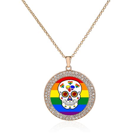 Gay Lesbian Pride With Rainbow Love Wins T Gay Pride Necklace Same