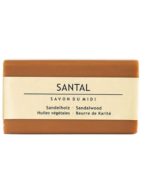 Hard Soap Sandalwood Shea Butter 100g Savon Du Midi