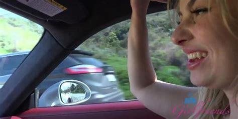 Aria Banks Having Fun On The Beach And Car Play Pussy Rubbed And Road Head Tnaflix