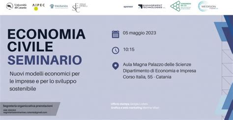 Seminario Economia Civile Maggio Presso Dipartimento Economia E