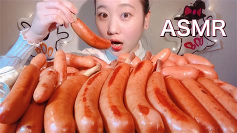 Asmr ウインナー Sausage 소시지【咀嚼音mukbangeating Sounds】 グルメ 大食い 動画 まとめ Ch