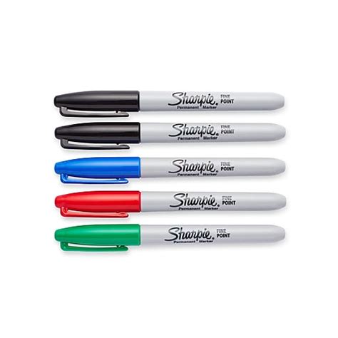 Sharpie® Fine Point Permanent Markers Assorted 5pk 30653pp Staples