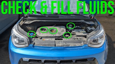 How To Check And Fill Fluids COMPLETE GUIDE Kia Soul 2014 2019