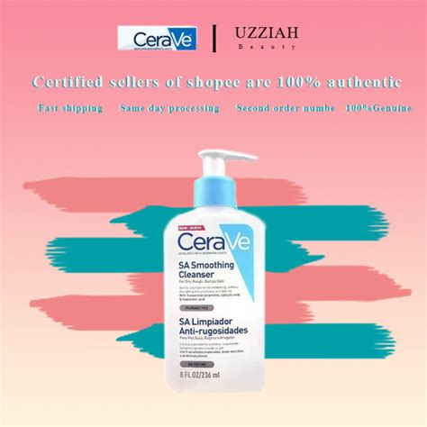 Cerave SA Smoothing Cleanser For Dry Rough Bumpy Skin Gently Cleases