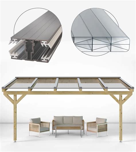 Doppelstegplatten Komplettset Polycarbonat Mm X Struktur Klar Farblos