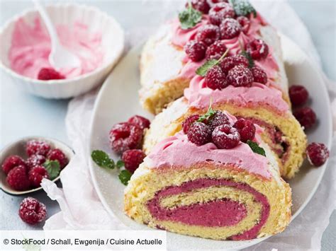 Gâteau roulé à la framboise facile découvrez les recettes de Cuisine