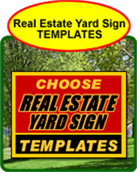 Yard Sign Templates