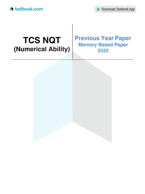 SOLUTION Tcs Nqt Numerical Ability Memory Based Paper 2020 Studypool