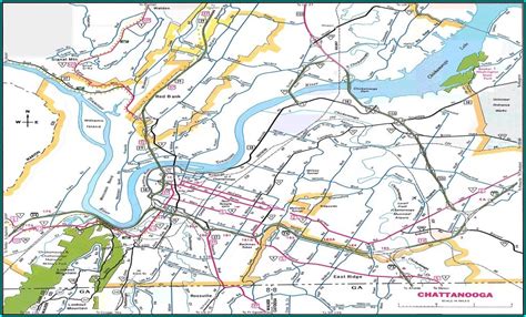 Chattanooga Hotels Downtown Map Map Resume Examples