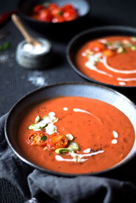 Cremige Tomatensuppe Mit Kokosmilch Receta Vegetales Ensaladas Sopas