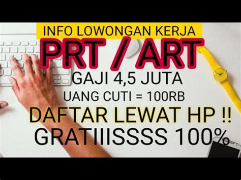 Gaji Juta Lowongan Kerja Terbaru Pembantu Rumah Tangga Prt