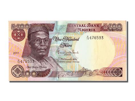 Nigeria Naira Type Obafemi Awolowo Spl Naira De