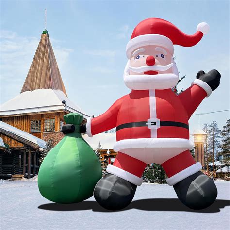 Connsann 26FT Inflatable Santa Claus with 680W Air Blower for Christmas ...