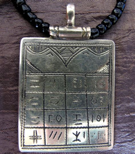 Tuareg Amulet Gris Gris With Tifinagh Inscriptions Etsy Tuareg