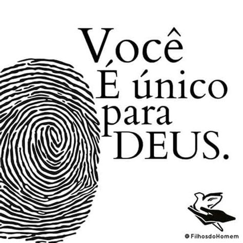 A Fingerprint With The Words Voce E Unico Para Deus