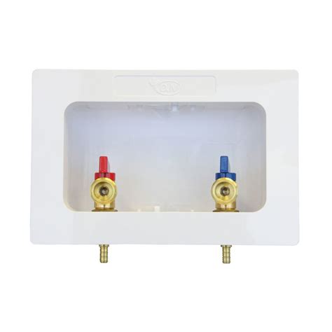 how to install washing machine outlet box