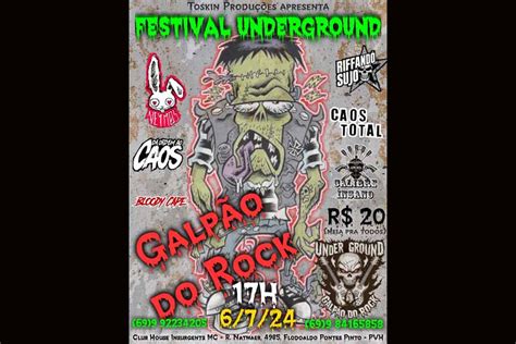 Festival Underground De Rock Promete Agitar Porto Velho No Final De