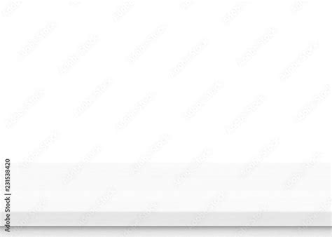 Empty white wood table top isolated on white background Stock Photo ...