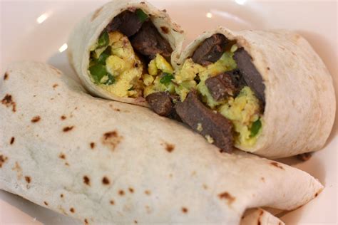 Steak and Eggs Breakfast Burrito Recipe - Mr. B Cooks