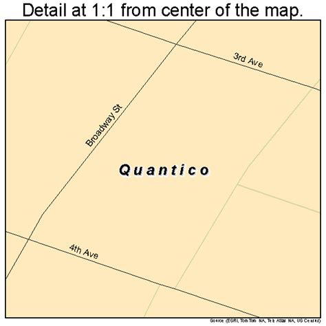 Quantico Virginia Street Map 5165120