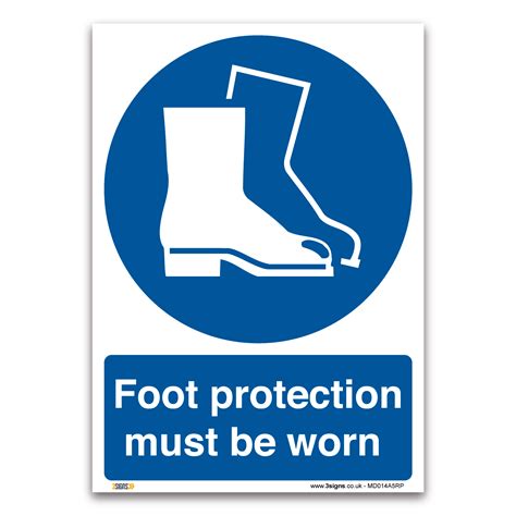 Foot Protection Must Be Worn Sign