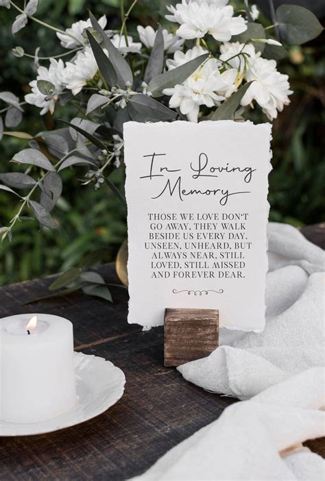 In Loving Memory, Those We Love Don't Go Away, Modern Minimalist