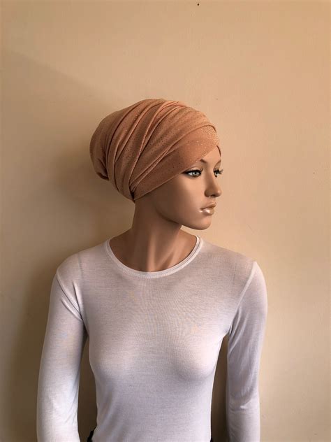 In One Golden Hijab Jersey Turban Volume Ready Turban Etsy