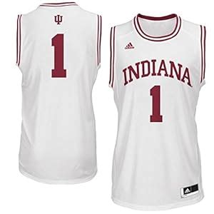 Amazon.com : Indiana Hoosiers #1 NCAA Youth Indiana University Basketball Jersey White (Youth ...