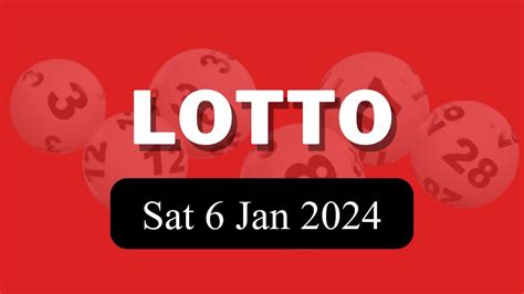 Lotto Draw Results On Sat 6 Jan 2024 The National Lottery Uk Youtube