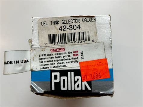 Nos Pollak 42 304 New 3 Port Fuel Tank Selector Valve Kit Ebay