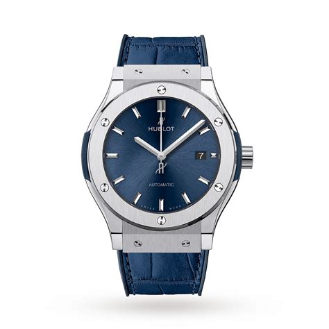 Hublot Classic Fusion Blue Titanium 42mm 542 Nx 7170 Lr Watches Of Switzerland Us