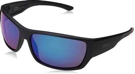 Smith Forge Polarized Sunglasses Mens Matte Blackpolarized Blue Mirror One Size