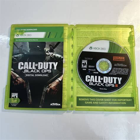 Call Of Duty Black Ops 3 Xbox 360 Black Ops Iii Complete Cib Ebay