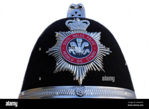 South Wales Police helmet Stock Photo - Alamy