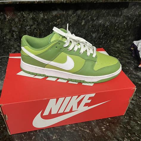 Chlorophyll green dunks!! Size: 10 #dunks #nike - Depop